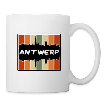 Anvers Belgique Skyline Silhouette Voyage Souvenir - Mug blanc - blanc - Droite