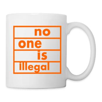 No one is illegal - Mug - white - Right