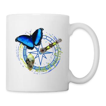 What if you fly? Butterfly in evolution - Mug - white - Right