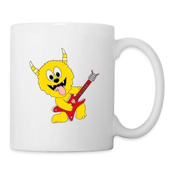 MONSTER - GITARRE - MUSIK - BAND - LIEBE - Tasse - Weiß - Rechts