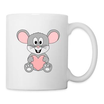 MAUS - LIEBE - LOVE - TIER - TIERISCH - Tasse - Weiß - Rechts