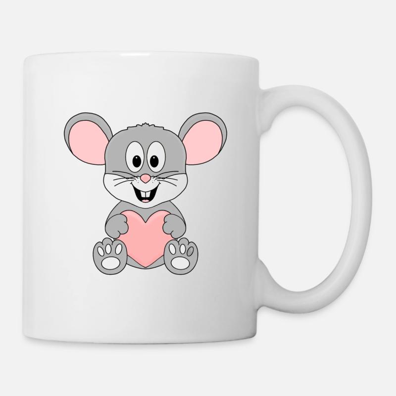 MAUS - LIEBE - LOVE - TIER - TIERISCH - Tasse - Weiß