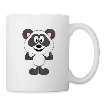 PANDA - BÄR - TIER - KIND - BABY - Tasse - Weiß - Rechts