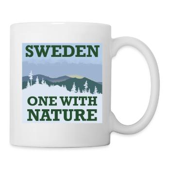 Eins mit der Natur. - Tasse - Weiß - Rechts