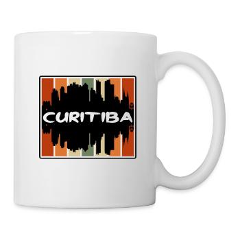 Curitiba Brazil Skyline Silhouette Travel Souvenir - Mug - white - Right