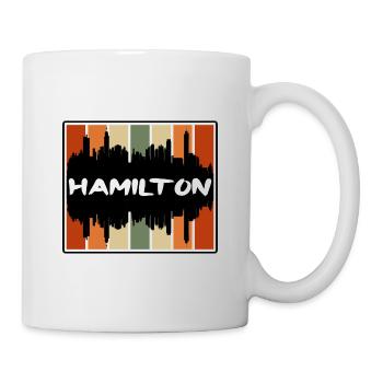 Hamilton Canada Skyline Silhouette Souvenir de voyage - Mug blanc - blanc - Droite