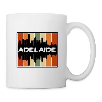 Adelaide Australien Skyline Silhouette Travel Souve - Tasse - Weiß - Rechts