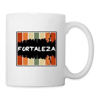 Fortaleza Brasilien Skyline Silhouette Reise Souveni - Tasse - Weiß - Rechts