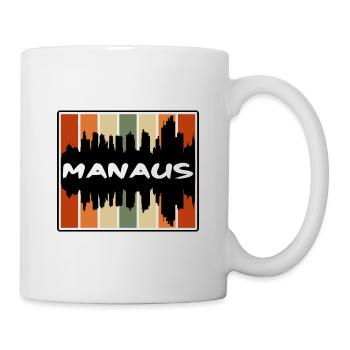 Manaus Brasilien Skyline Silhouette Reise Souvenir - Tasse - Weiß - Rechts