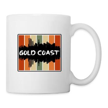 Gold Coast Australia Skyline Silhouette Travel Sou - Mug - white - Right