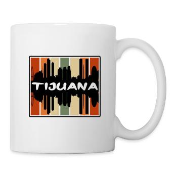 Tijuana Mexico Skyline Silhouette Travel Souvenir - Mug - white - Right