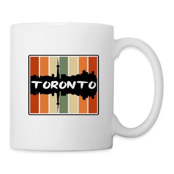Toronto Kanada Skyline Silhouette Reisesouvenir - Tasse - Weiß - Rechts