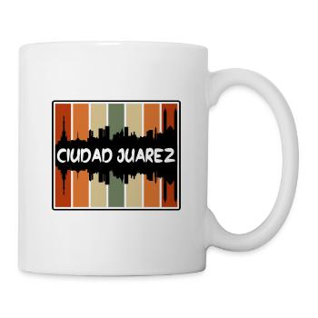 Ciudad Juarez Mexique Skyline Silhouette Voyage Sou - Mug blanc - blanc - Droite