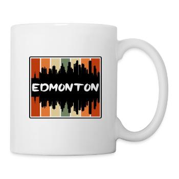 Edmonton Canada Skyline Silhouette Souvenir de voyage - Mug blanc - blanc - Droite