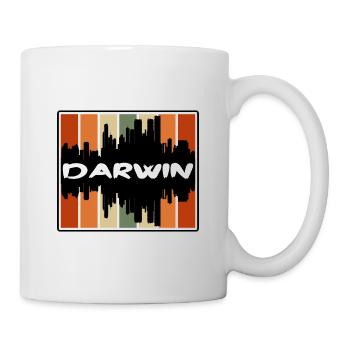 Darwin Australien Skyline Silhouette Reise Souveni - Tasse - Weiß - Rechts