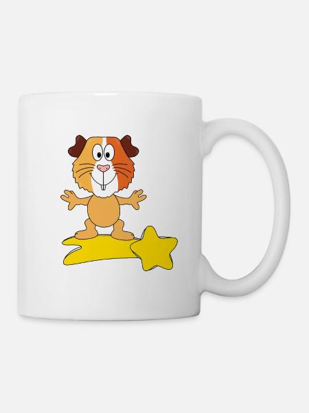 MEERSCHWEINCHEN - STERNSCHNUPPE - TIER - TIERISCH - Tasse - Weiß