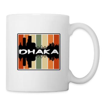 Dhaka Bangladesch Skyline Silhouette Reise Souveni - Tasse - Weiß - Rechts