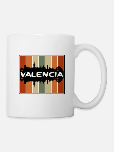 Valencia Venezuela Skyline Silhouette Travel Souve - Tasse - Weiß