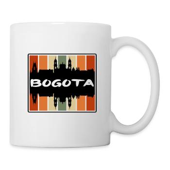 Bogota Colombia Skyline Silhouette Travel Souvenir - Mug - white - Right