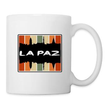 La Paz Bolivien Skyline Silhouette Reise Souvenir - Tasse - Weiß - Rechts