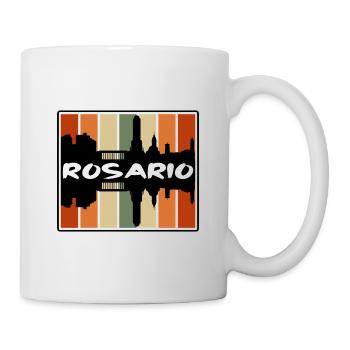 Rosario Argentine Skyline Silhouette Voyage Souven - Mug blanc - blanc - Droite