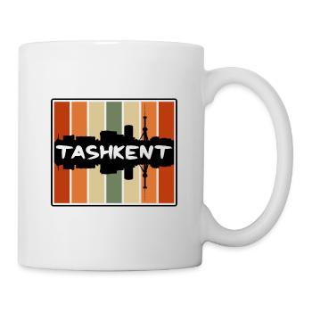 Taschkent Usbekistan Skyline Silhouette Reise Souv - Tasse - Weiß - Rechts