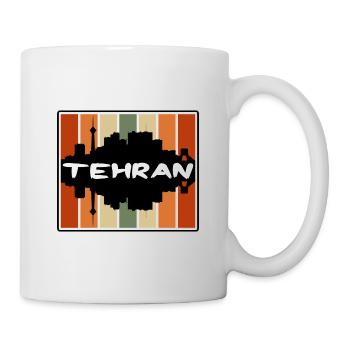 Tehran Iran Skyline Silhouette Travel Souvenir - Mug - white - Right