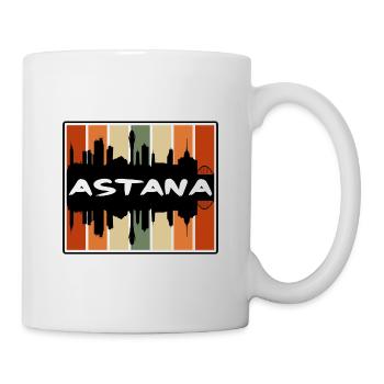 Astana Kazakhstan Skyline Silhouette Travel Souven - Mug blanc - blanc - Droite