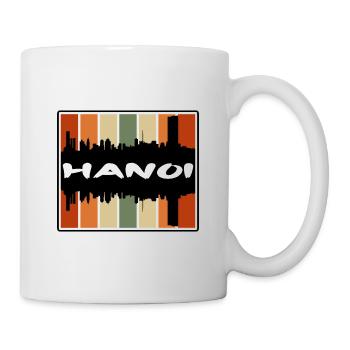 Hanoi Vietnam Skyline Silhouette Reise Souvenir - Tasse - Weiß - Rechts