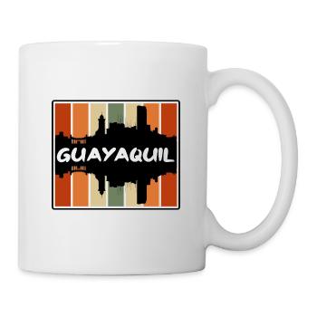 Guayaquil Equador Skyline Silhouette Travel Souven - Tasse - Weiß - Rechts