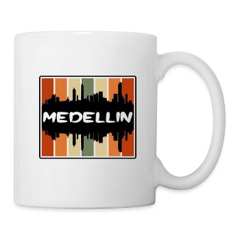 Medellin Kolumbien Skyline Silhouette Travel Souven - Tasse - Weiß - Rechts
