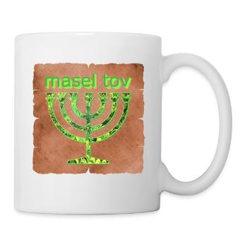 Masel Tov E 35 - Mug blanc - blanc - Droite
