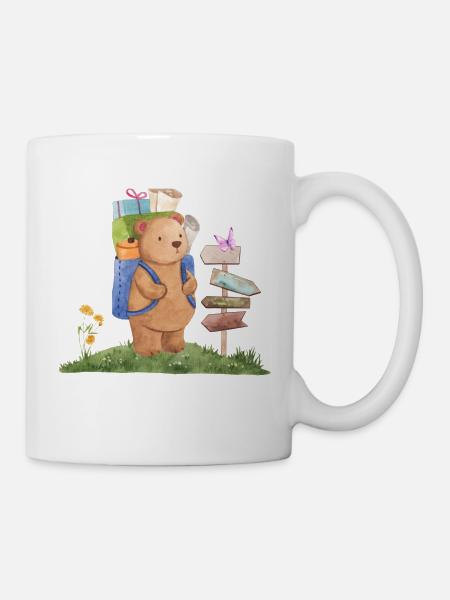 Camping Bear - Mug - white
