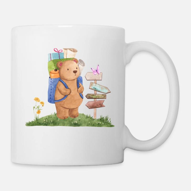 Camping Bear - Mug - white