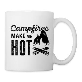 Lagerfeuer machen mich heiß - Tasse - Weiß - Rechts