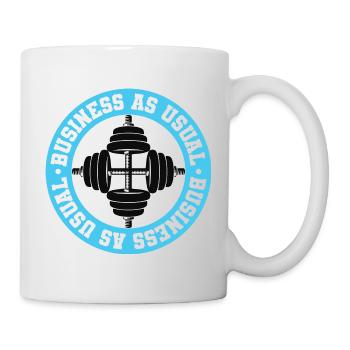 Business As Usual - Gym Motivation - Mug - white - Right