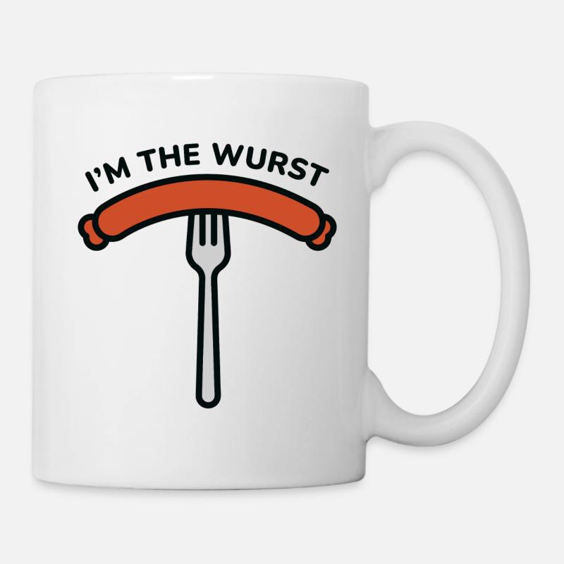 Ich bin die Wurst - Tasse - Weiß