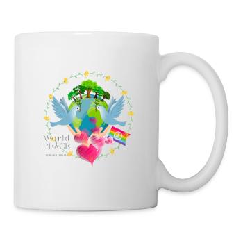 Paix mondiale - Mug blanc - blanc - Droite