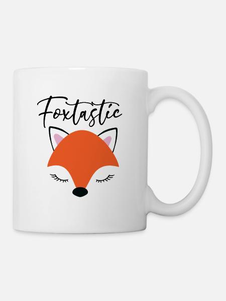 Foxtastic Fuchs Füchsin Geschenk - Tasse - Weiß