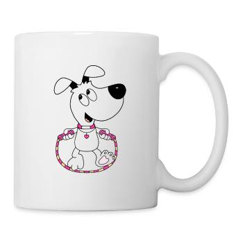 HUND - SPRINGSEIL - TIER - TIERISCH - Tasse - Weiß - Rechts