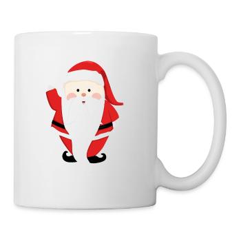 Père Noël Joyeux Noël Coeur T-Shirt d’amour - Mug blanc - blanc - Droite