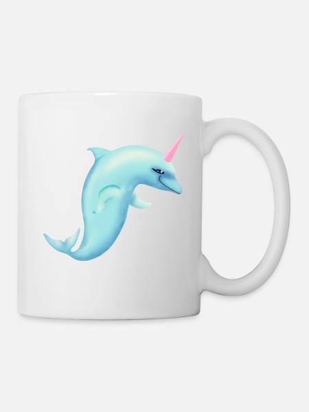 Licorne dauphin - Mug blanc - blanc