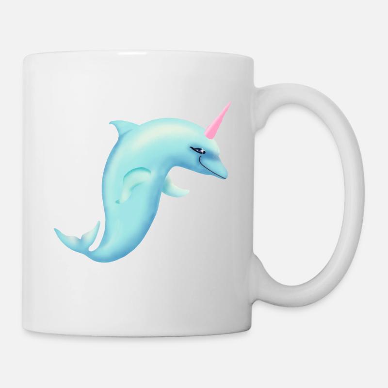 Licorne dauphin - Mug blanc - blanc