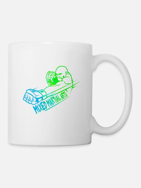 Mixed Martial Arts logo design coloré - Mug blanc - blanc
