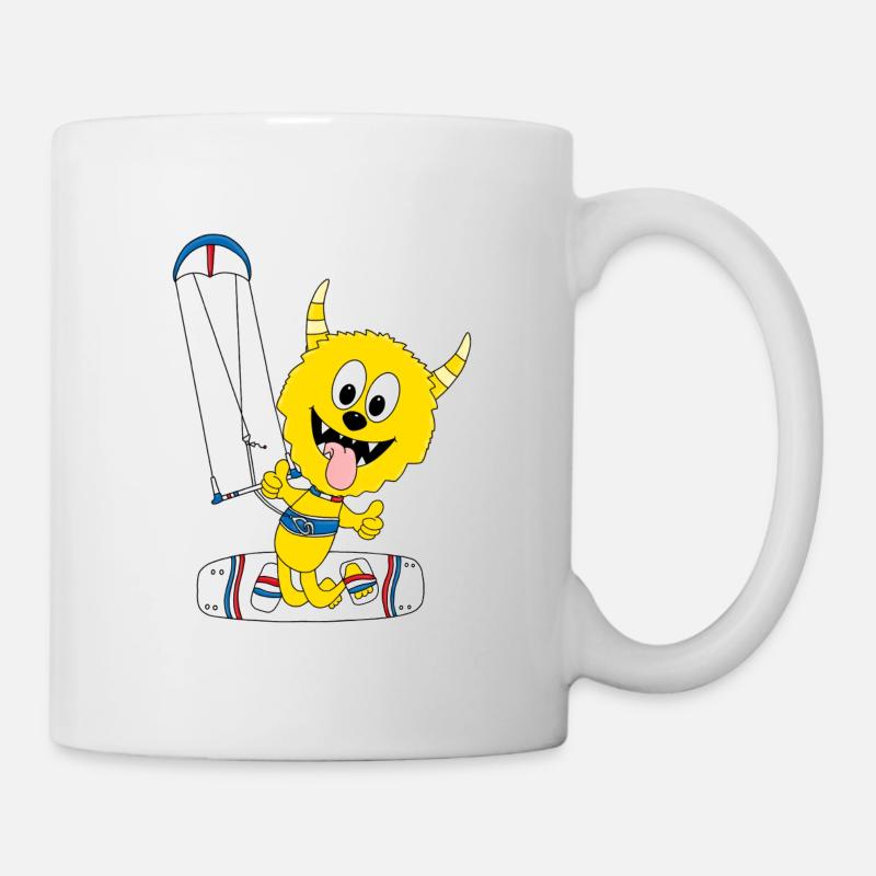 MONSTER - KITER - KITE - KITESURFER - KITEN - Tasse - Weiß