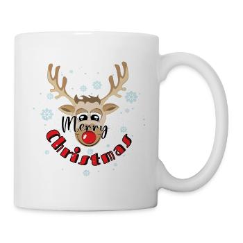 Merry Christmas reindeer - Mug - white - Right