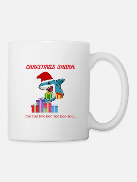 CHRISTMAS SHARK - Tasse - Weiß
