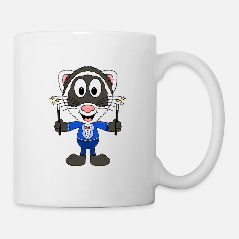 FRETTCHEN - ZAUBERER - ZAUBERN - MAGIE - TIER - Tasse - Weiß