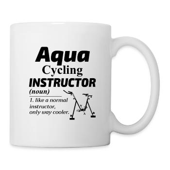 Aqua Cycling Piscine Fitness Training Coach - Mug blanc - blanc - Droite