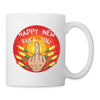 Bonne nouvelle baise toi - Mug blanc - blanc - Droite